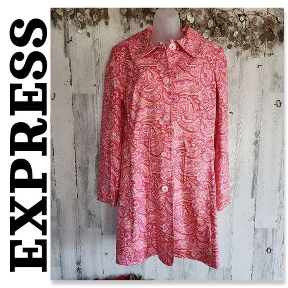 NWT Express Paisley Coat - Picture 1 of 16